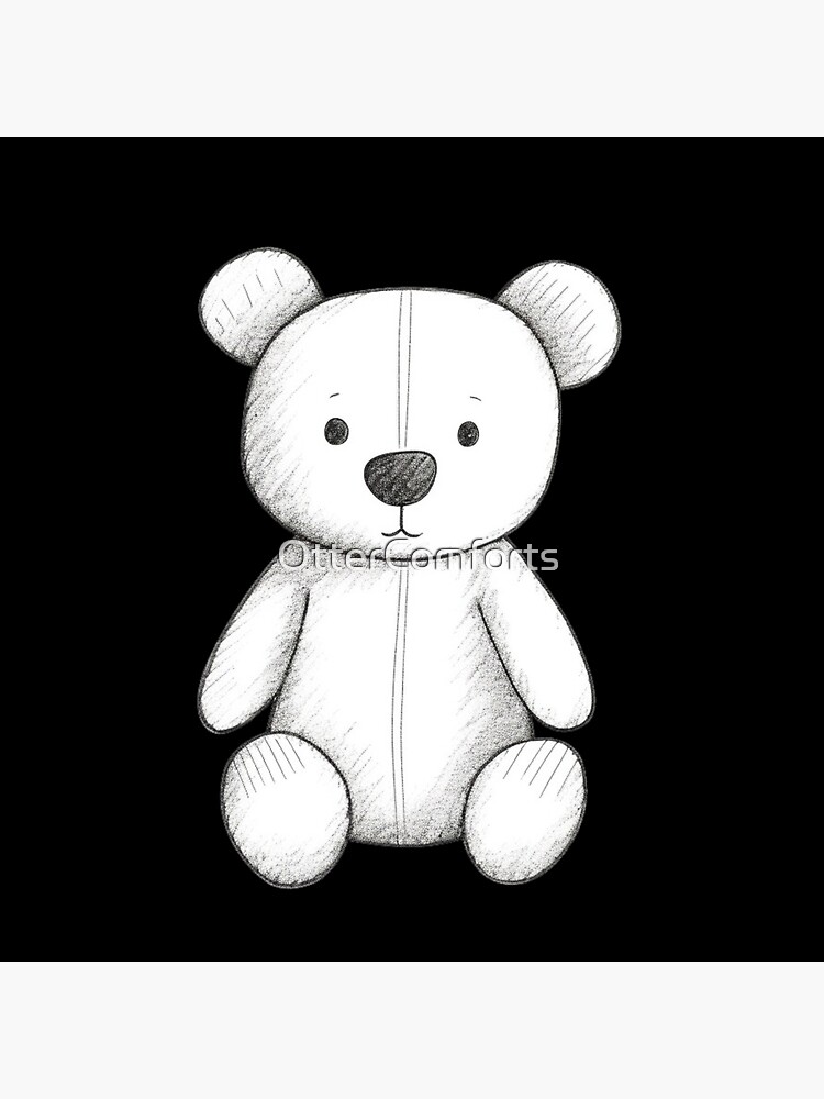 Cute Teddy Bear Drawing | Canvas painting designs, Teddy bear drawing, Kids  art galleries