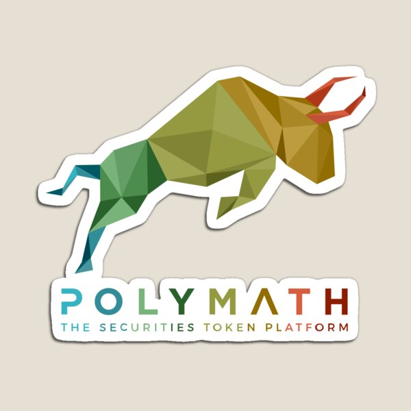 Polymath Network Logo Rainbow Logo Magnet