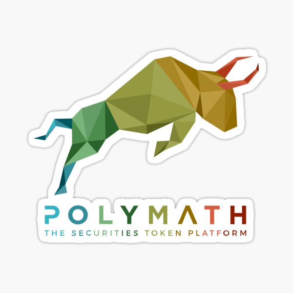 Polymath Network Logo Rainbow Logo Sticker