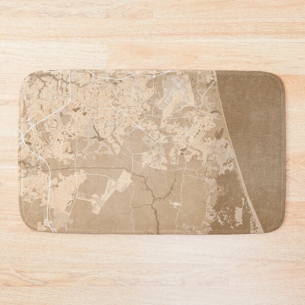 Item preview, Map of Virginia Beach (Virginia, USA) in sepia vintage style designed and sold by blursbyai.