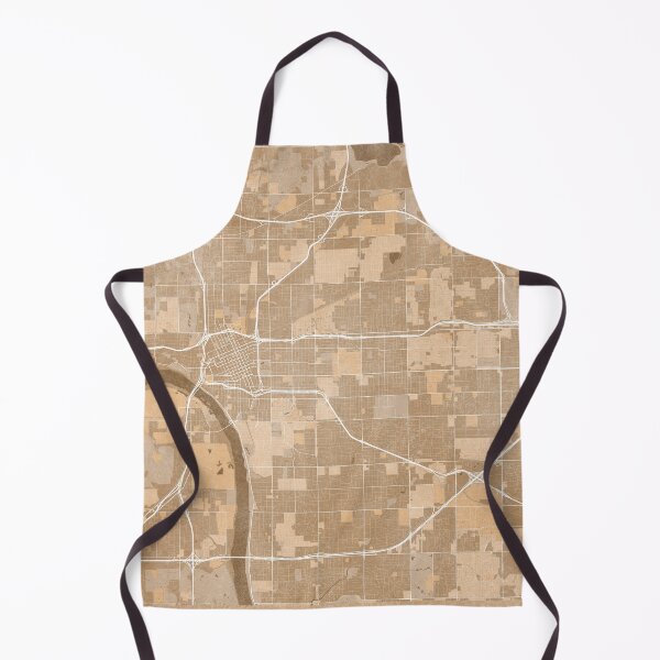 Item preview, Map of Tulsa (Oklahoma, USA) in sepia vintage style designed and sold by blursbyai.