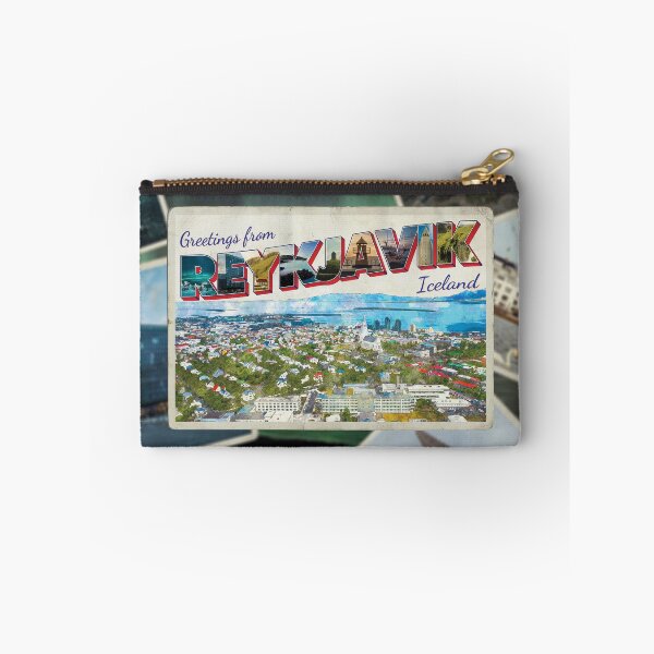 Aperçu de l'œuvre Salutations de Reykjavik en Islande Souvenir rétro de style vintage créée et vendue par DeveloperProp0.