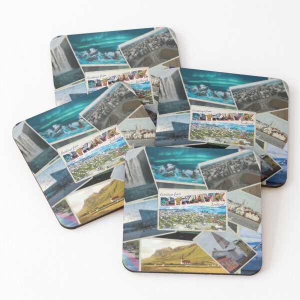 Item preview, Greetings from Reykjavik in Iceland Vintage style retro souvenir designed and sold by DeveloperProp0.