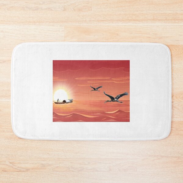 Item preview, Red sky and sea at sunrise painting  designed and sold by Vasant Ravte.