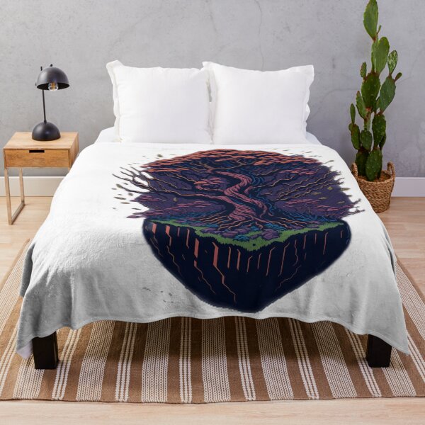 Item preview, Ancient trunk and beautiful blossoms with a stream running on the sides designed and sold by RedArtG09.