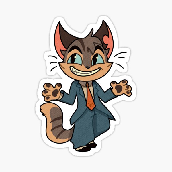 Lackadaisy Rocky Sticker