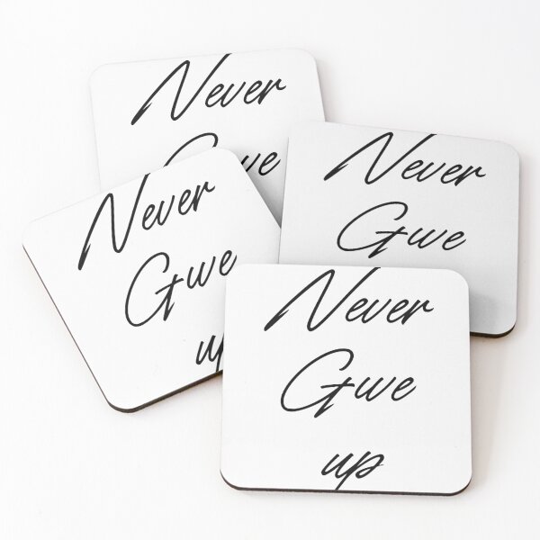 Item preview, Never give up designed and sold by Kajko desgin.