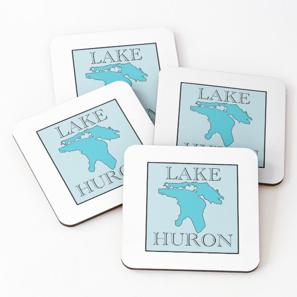 Item preview, Lake Huron Outline Blue designed and sold by RBCreationsinMI.
