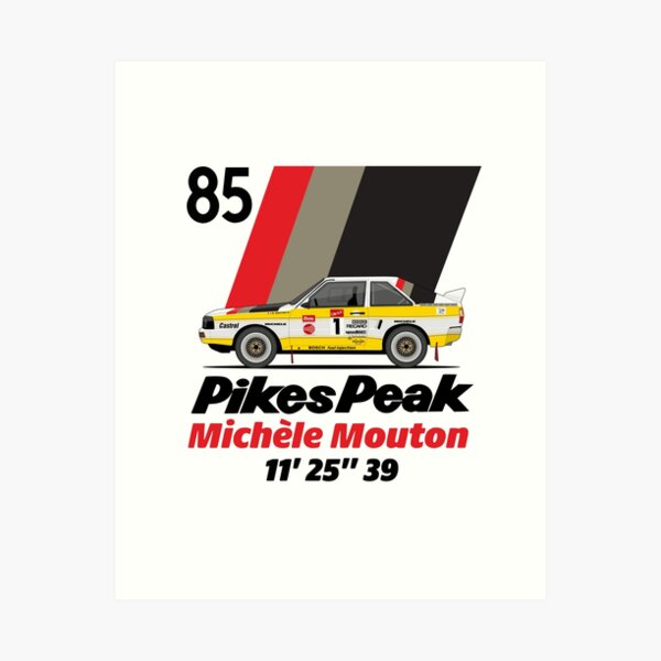 Michele Mouton Pikes peak 1985 Art Print