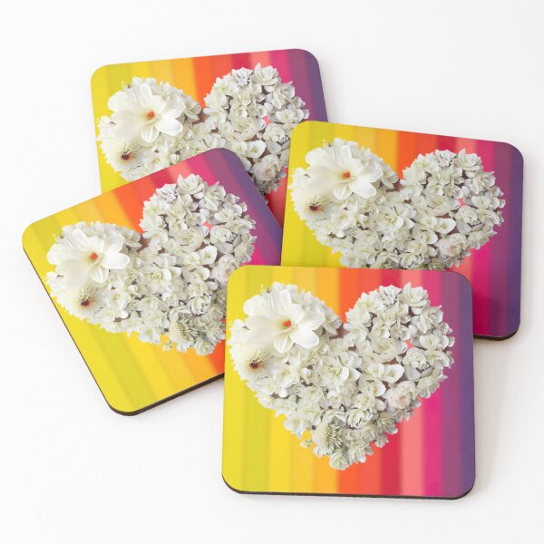Item preview, Heart of white flowers offered with love  designed and sold by JaroDesign2023.