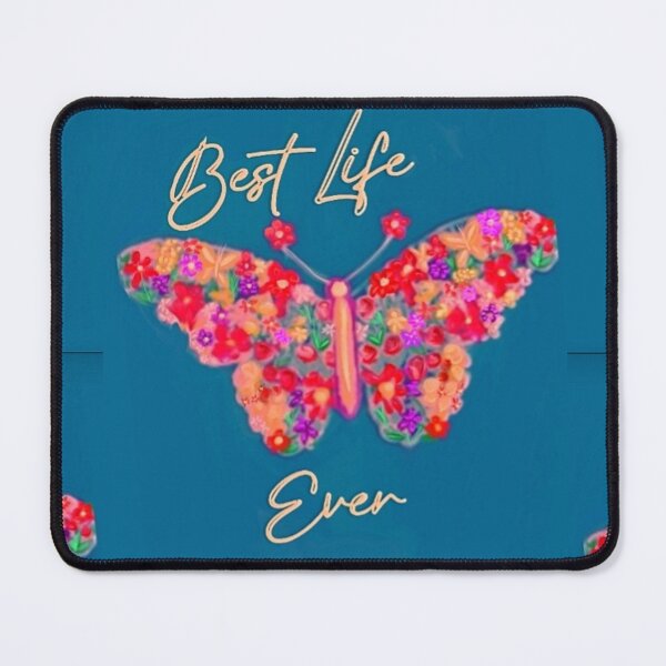 Item preview, Best Life Ever Colorful Wildflower Butterfly designed and sold by IvaRenee.