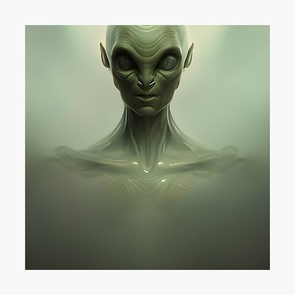 Alien Grandad Photographic Print