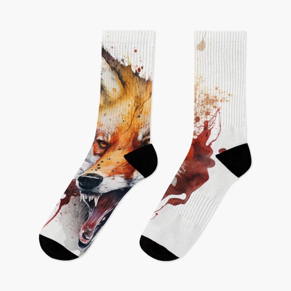 Item preview, Ferocious Fox Face Watercolor Art designed and sold by shokA Design.