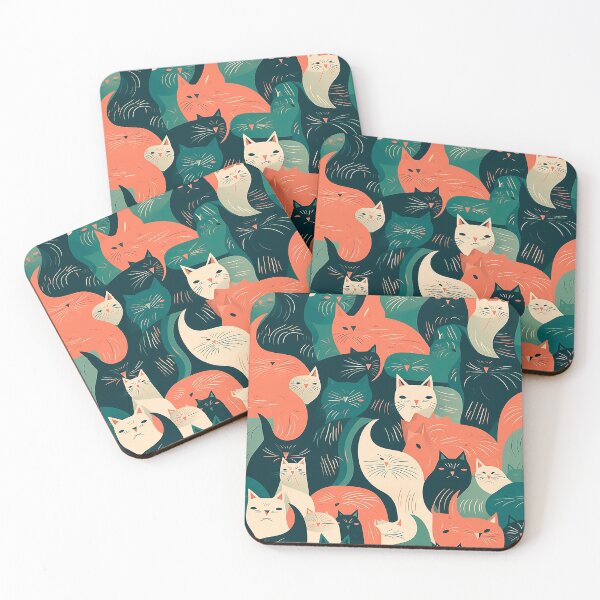 Item preview, Cat Party: Feline Pattern Explosion designed and sold by Casanova Originals.