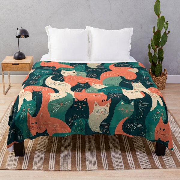 Item preview, Cat Party: Feline Pattern Explosion designed and sold by Casanova Originals.