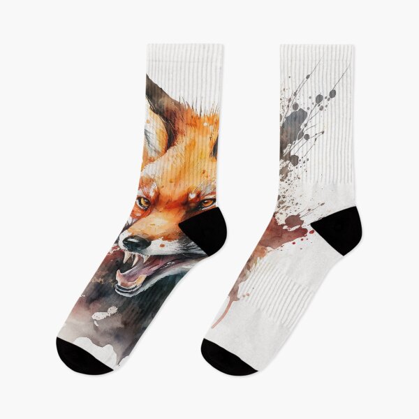 Item preview, Ferocious Fox Face Watercolor Art designed and sold by shokA Design.