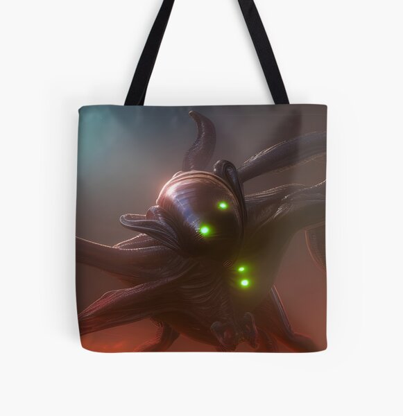 Alien on a distant planet All Over Print Tote Bag