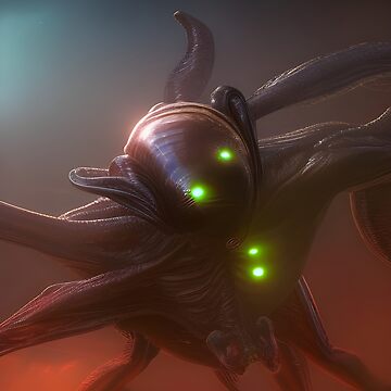 Artwork thumbnail, Alien on a distant planet by LenCarol