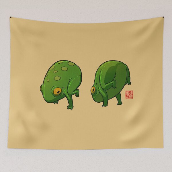 Item preview, Yoga Frog Bakasana Crow Pose designed and sold by DingHuArt.