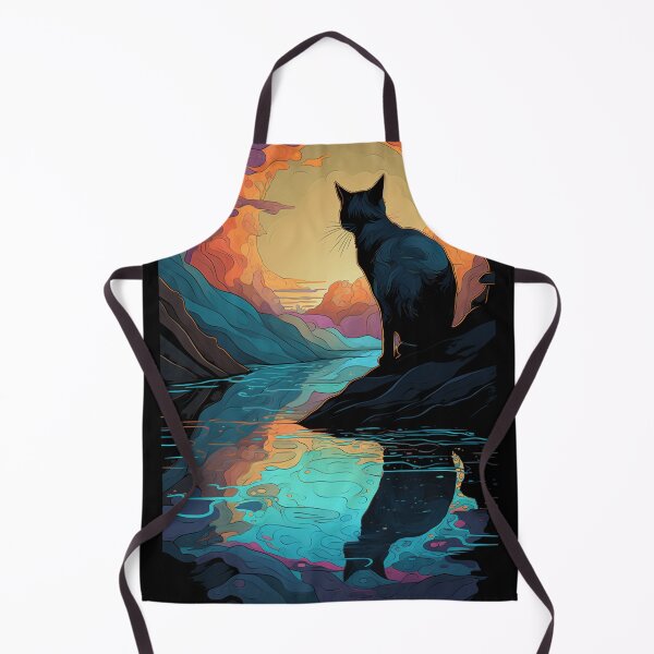 Item preview, Cat Reflected in Rainbow Pool designed and sold by Splargo Digital Prints.