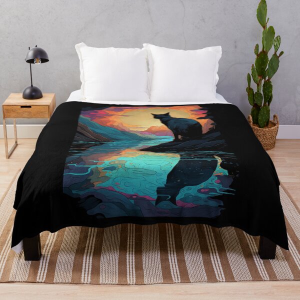 Item preview, Cat Reflected in Rainbow Pool designed and sold by Splargo Digital Prints.