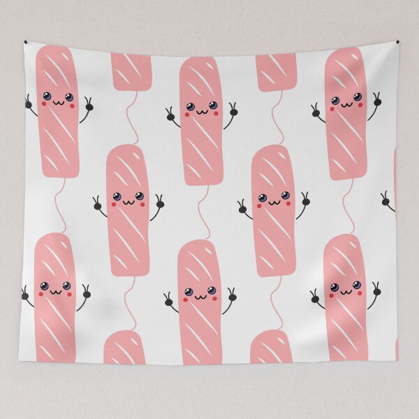 Item preview, Cute kawaii female  tampon  designed and sold by Innamalinka.