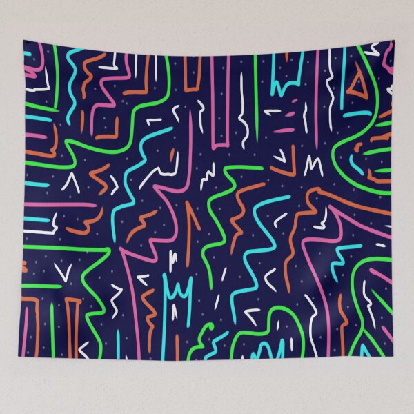 Item preview, Space Age Maze Abstract Print designed and sold by DanielleGensler.
