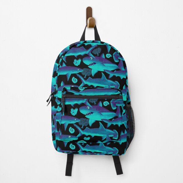 Item preview, Shark Pattern, Colourful, Busy Ocean Life designed and sold by Katie Atkin.