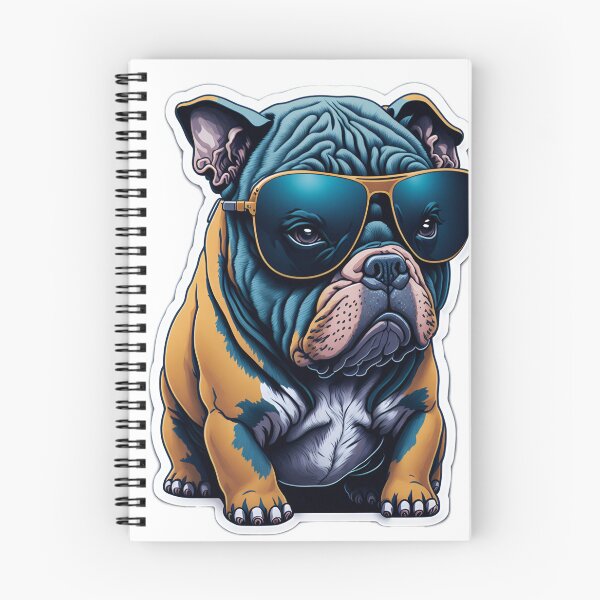 Item preview, Cute American Bully Sticker with Big Sunglasses designed and sold by RedArtG09.