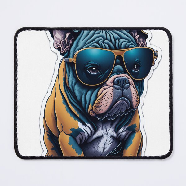 Item preview, Cute American Bully Sticker with Big Sunglasses designed and sold by RedArtG09.