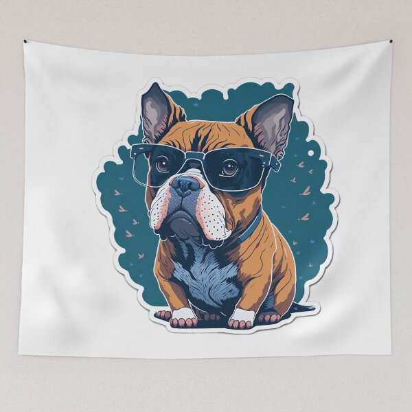 Item preview, Adorable 3D Vector Art Sticker of an American Bully designed and sold by RedArtG09.