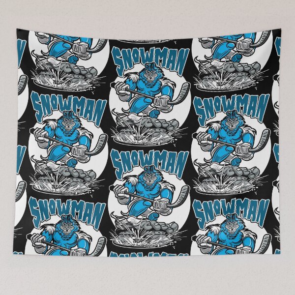 Item preview, Abominable Snowman Hockey Player Mascot designed and sold by eShirtLabs.