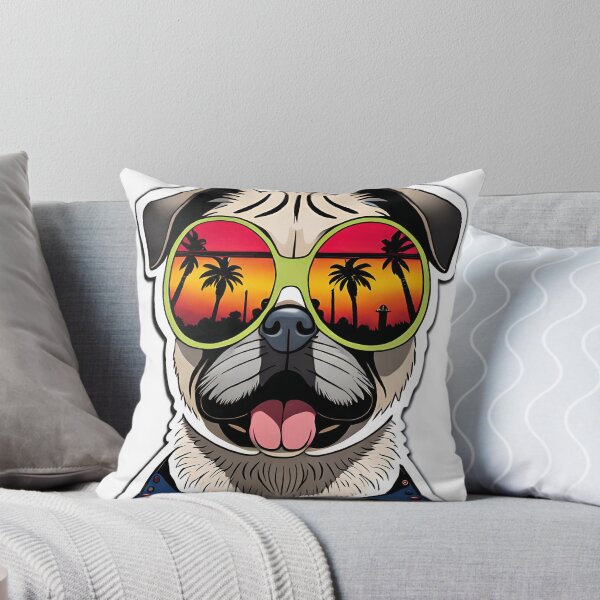 Item preview, pug with glasses designed and sold by elijam.
