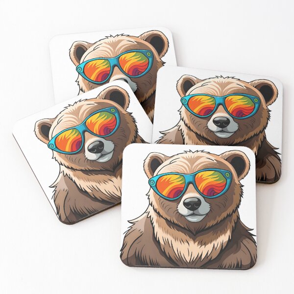 Item preview, adorable bear with glasses designed and sold by elijam.