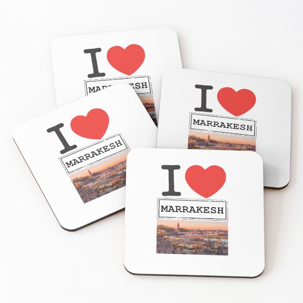 Item preview,  I love Marrakech poster to travel to Morocco designed and sold by Casablanca shop.