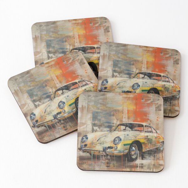 Item preview, Car retro Abstract Expressionism Artwork #5 designed and sold by LollyShineART.