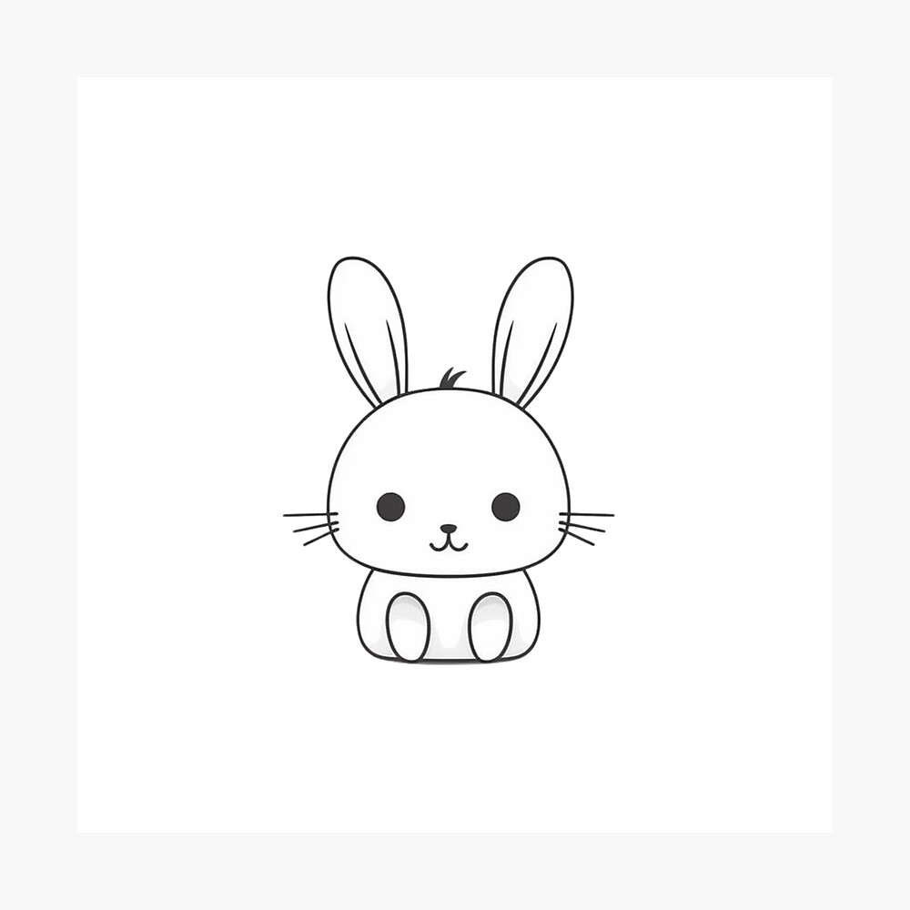 Cute Cartoon Rabbit Poster