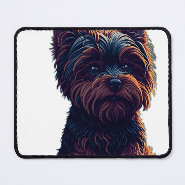 Item preview, Yorkshire Terrier Dog Face Print Design Studio Ghibli Style Vector Illustration designed and sold by RedArtG09.