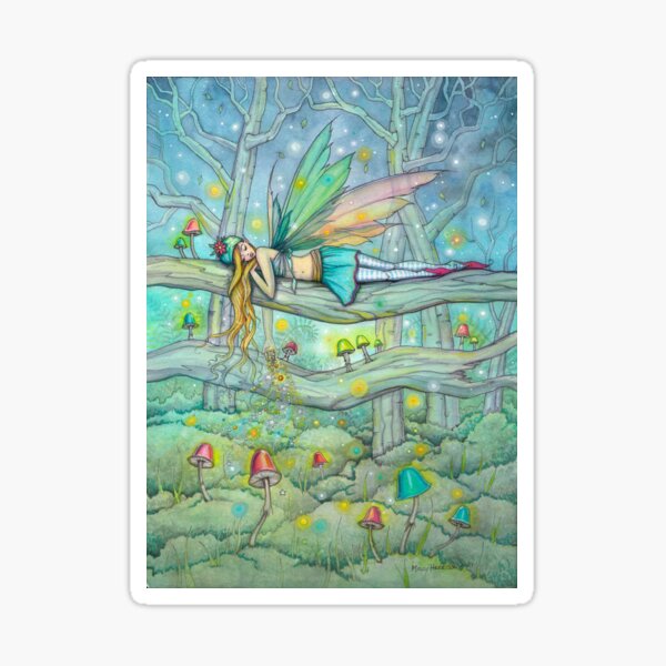 Item preview, Enchanted Forest Fairy Watercolor Art designed and sold by Molly  Harrison.
