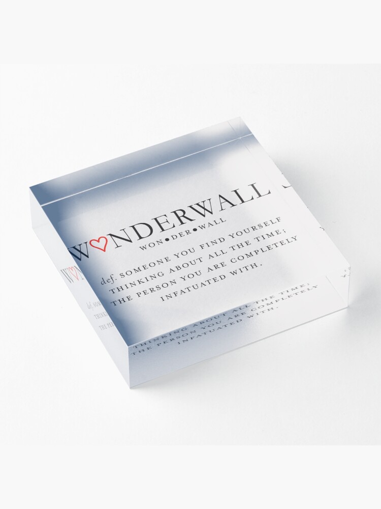 Alternate view of Wonderwall Definition Acrylic Block