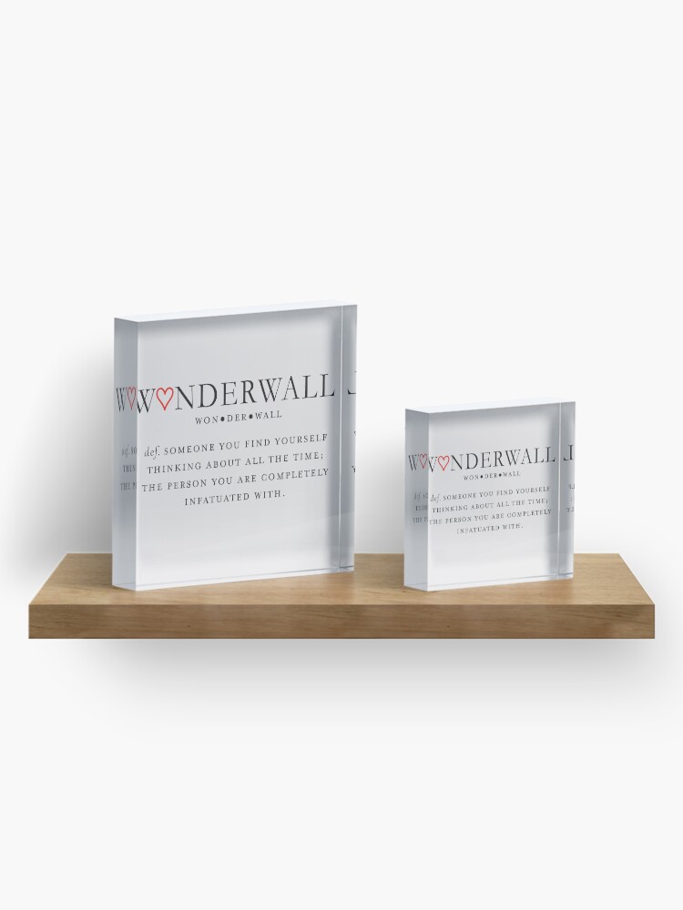 Alternate view of Wonderwall Definition Acrylic Block