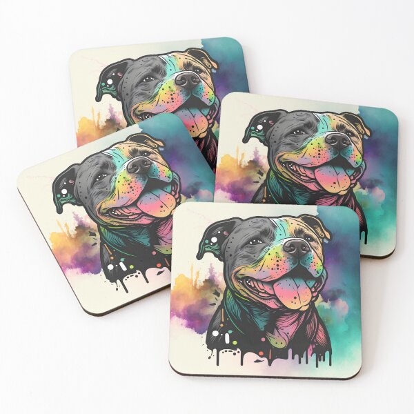 Item preview, Pitbull Watercolor designed and sold by brasandre93.