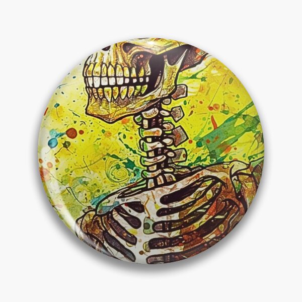 Item preview, Watercolor Skeleton Art Design in Streetwear Style V.10 designed and sold by Pexelpanoramas.