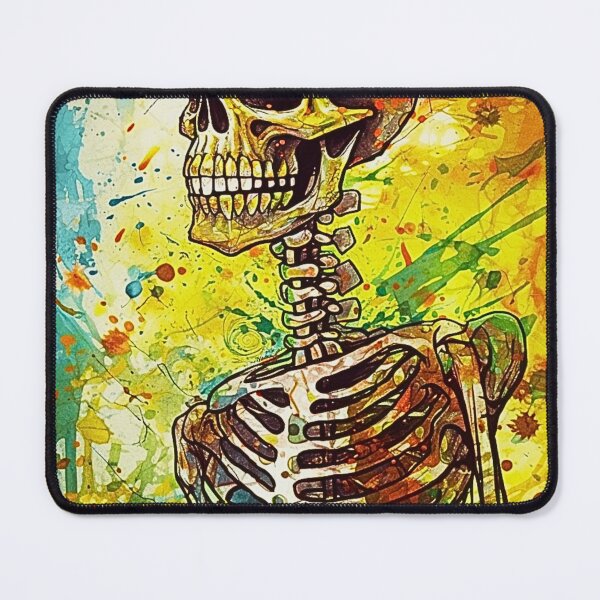 Item preview, Watercolor Skeleton Art Design in Streetwear Style V.10 designed and sold by Pexelpanoramas.