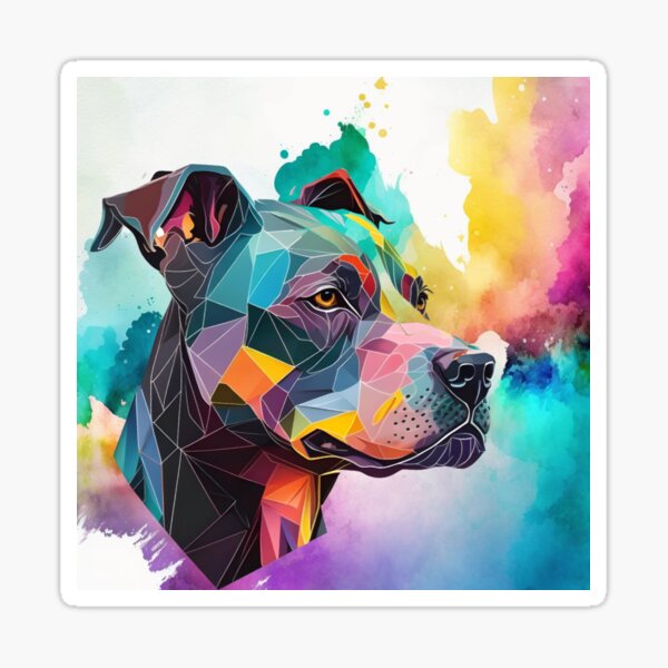 Item preview, Pitbull Watercolor designed and sold by brasandre93.