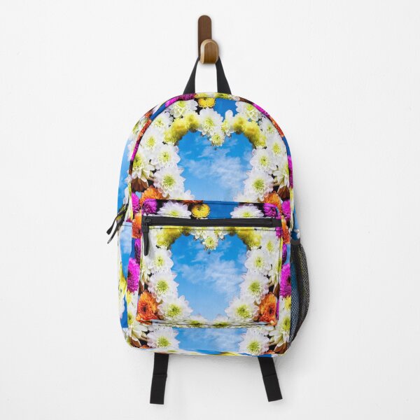 Item preview, Flower heart in white purple orange vibrant flowers designed and sold by JaroDesign2023.