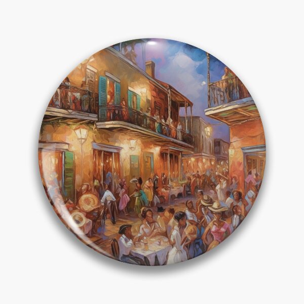 Item preview, French Quarter - NOLA - Dinner at night outside designed and sold by stevepmp.