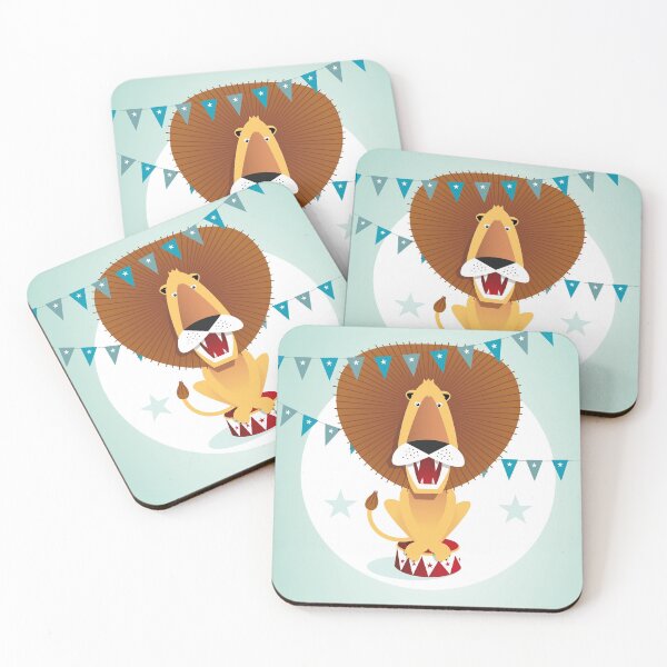 Item preview, Illustration nursery with lion in the circus designed and sold by Pia Kolle.