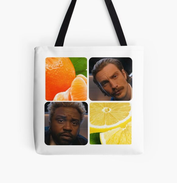 Vista previa del artículo con la obra «Gráfico de tren bala mandarina y limón», diseñado y vendido por ccoolbeanzz.