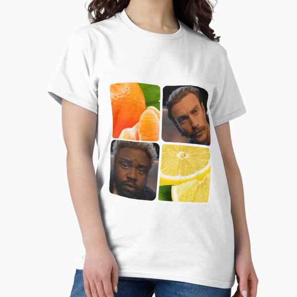 Vista previa del artículo con la obra «Gráfico de tren bala mandarina y limón», diseñado y vendido por ccoolbeanzz.